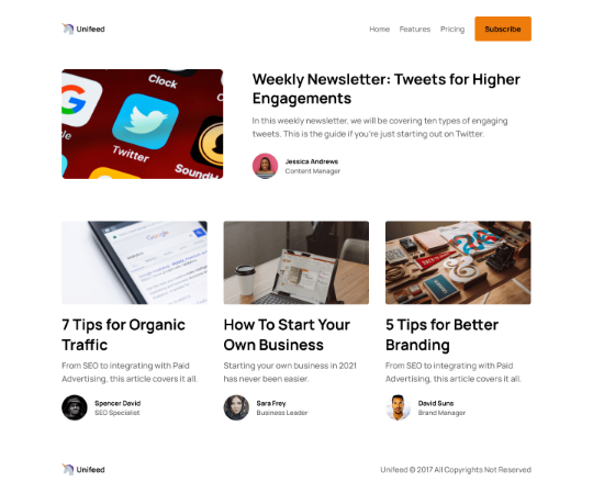 developed webpage